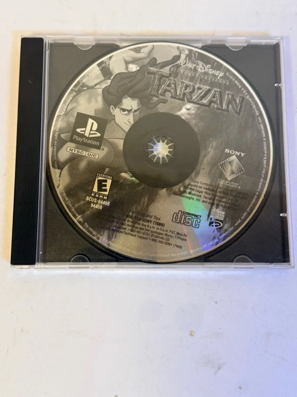 Disney's Tarzan Greatest Hits (PS1 , 1999)- Disc Only